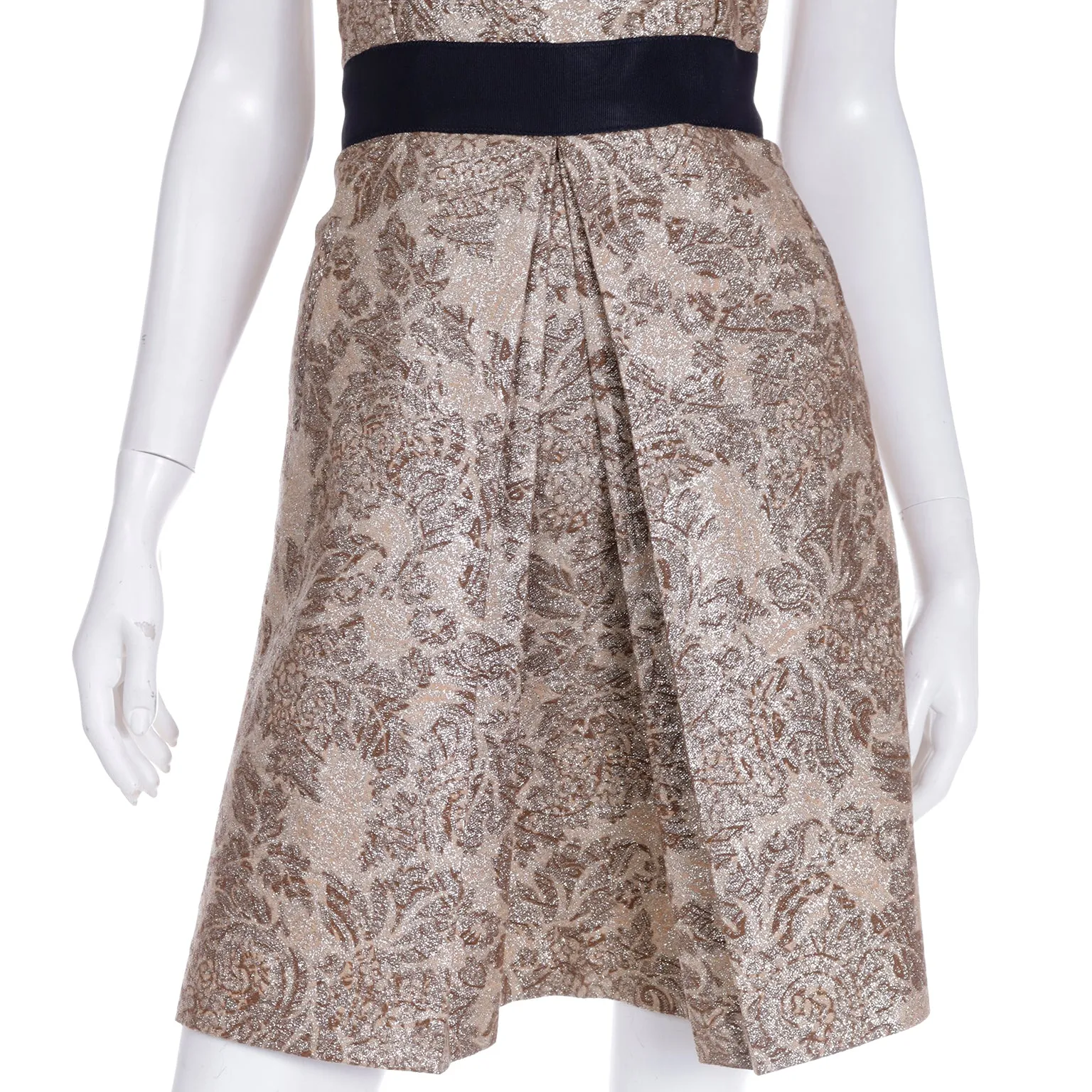 2000s Dolce & Gabbana D&G Gold Metallic Dress & Coat Amy Winehouse