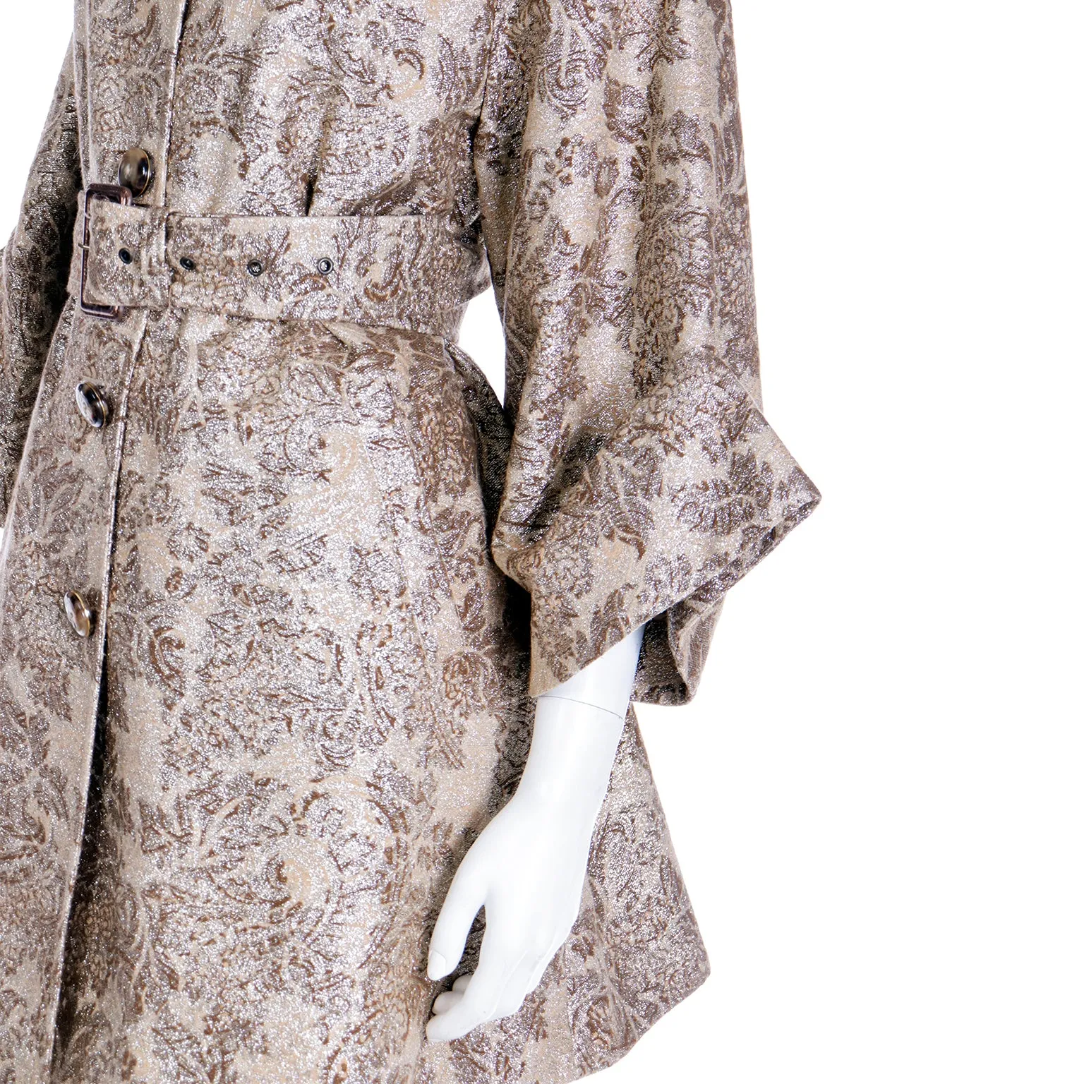 2000s Dolce & Gabbana D&G Gold Metallic Dress & Coat Amy Winehouse