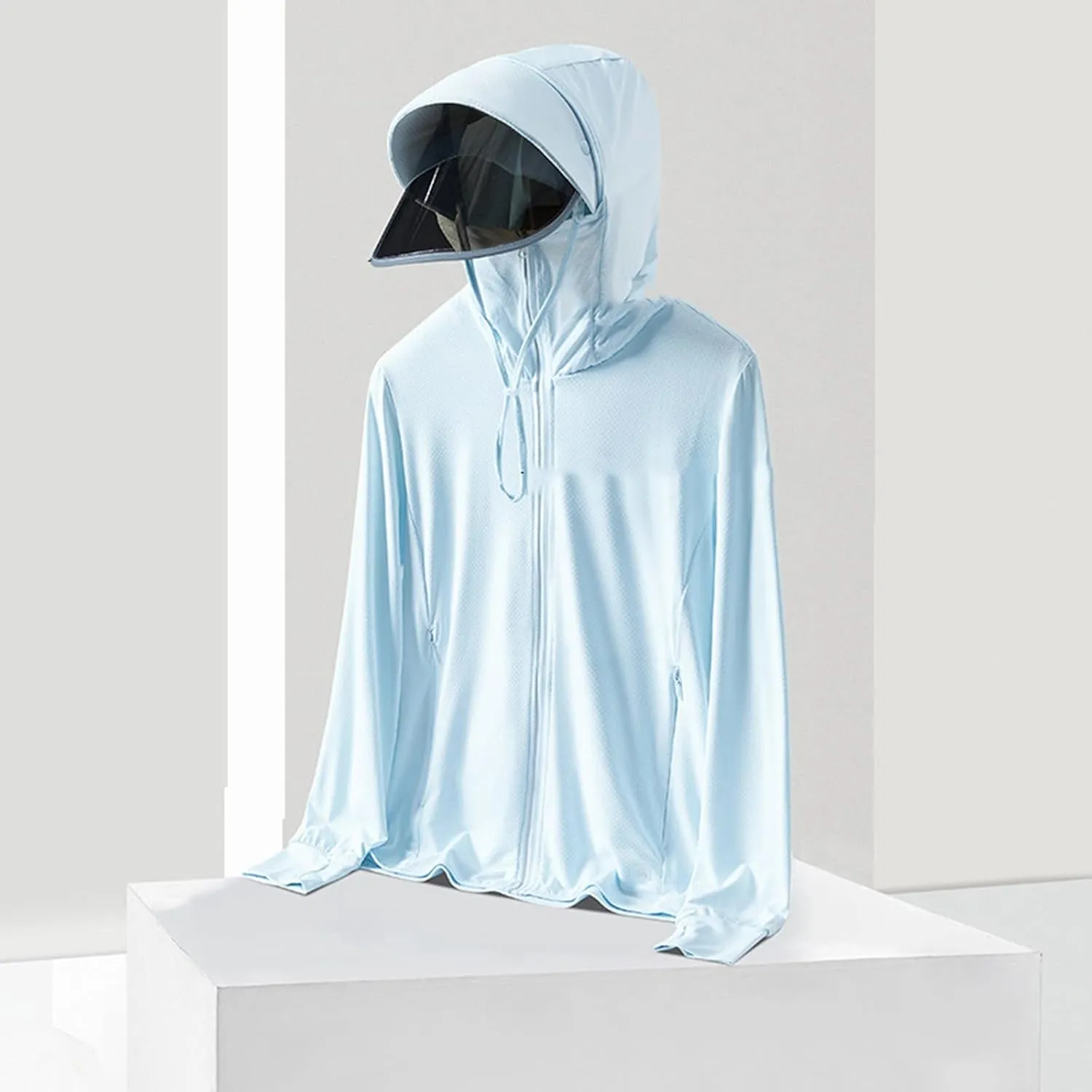 2023 Summer Women's UPF 50  Sun Protection Jackets Hooded Casual Cooling Shirt Hiking Outdoor Performance with Pockets