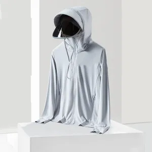 2023 Summer Women's UPF 50  Sun Protection Jackets Hooded Casual Cooling Shirt Hiking Outdoor Performance with Pockets