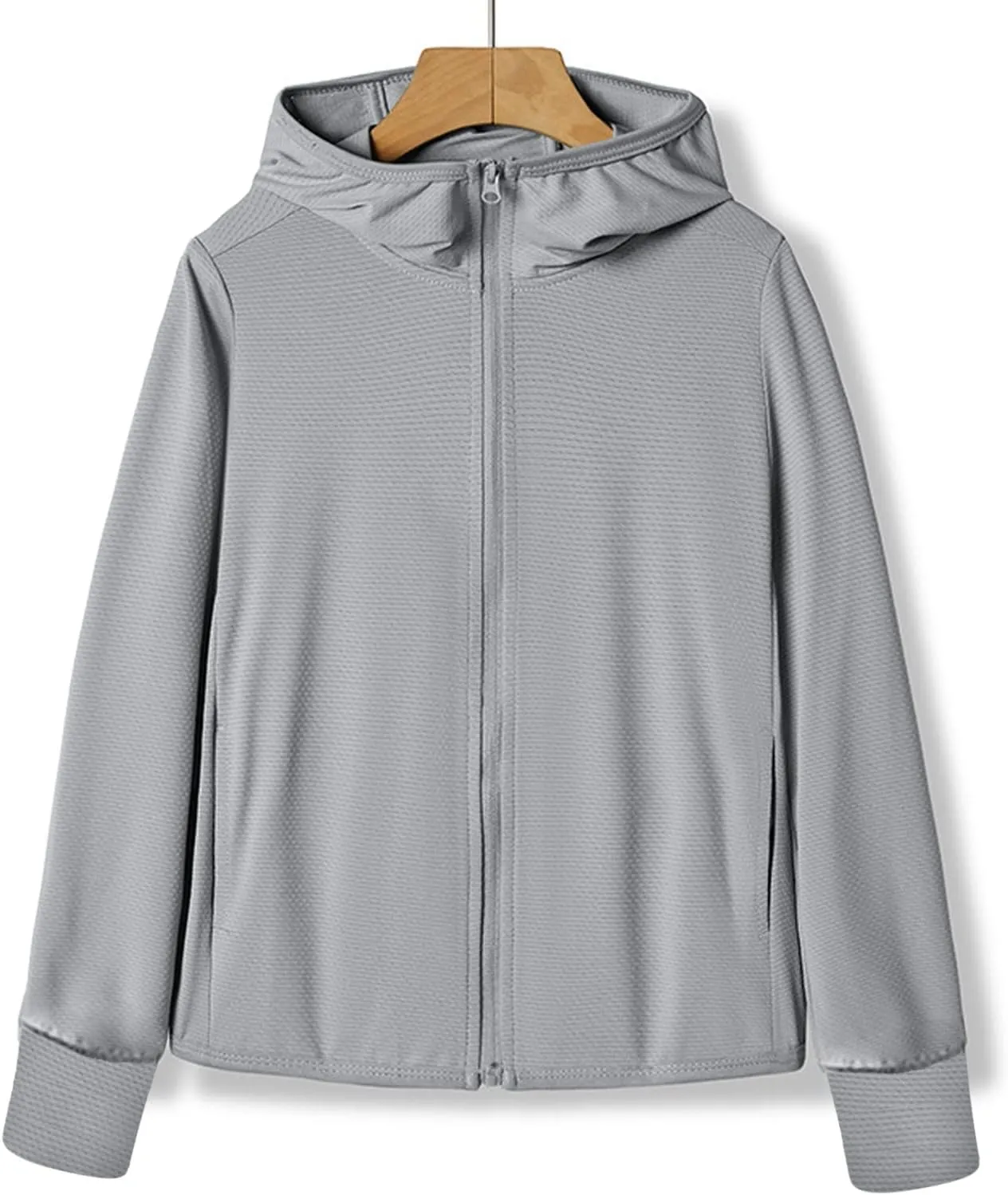 2023 Summer Women's UPF 50  Sun Protection Jackets Hooded Casual Cooling Shirt Hiking Outdoor Performance with Pockets