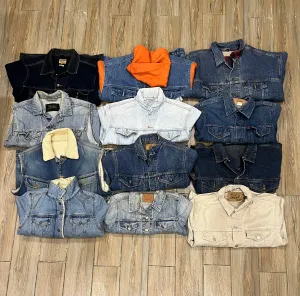 Branded Denim Jackets - 12 Pieces