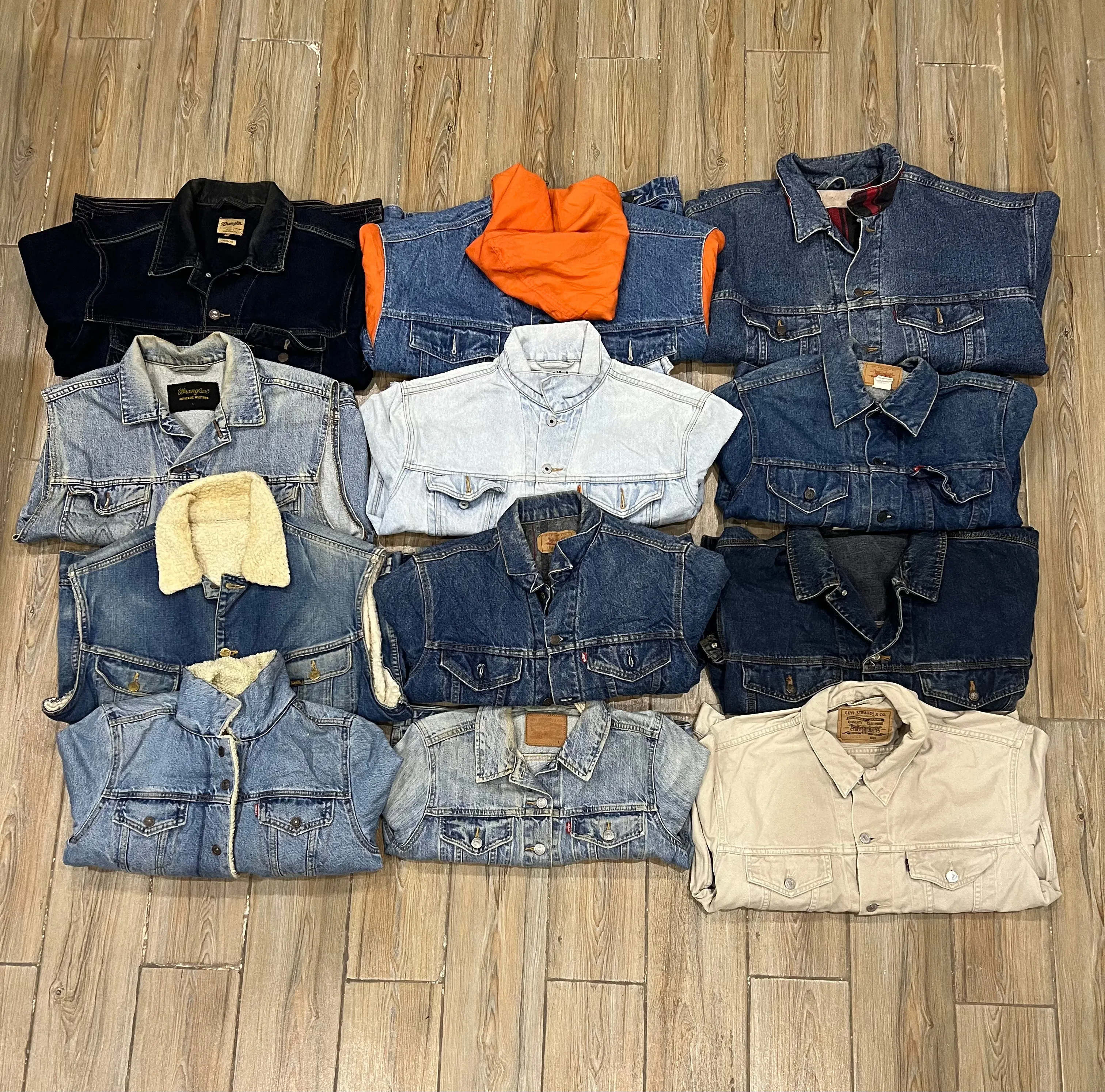 Branded Denim Jackets - 12 Pieces