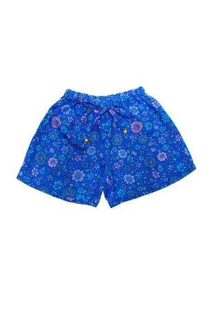 Briar Shorts Linen Sapphire Dahlia Linen