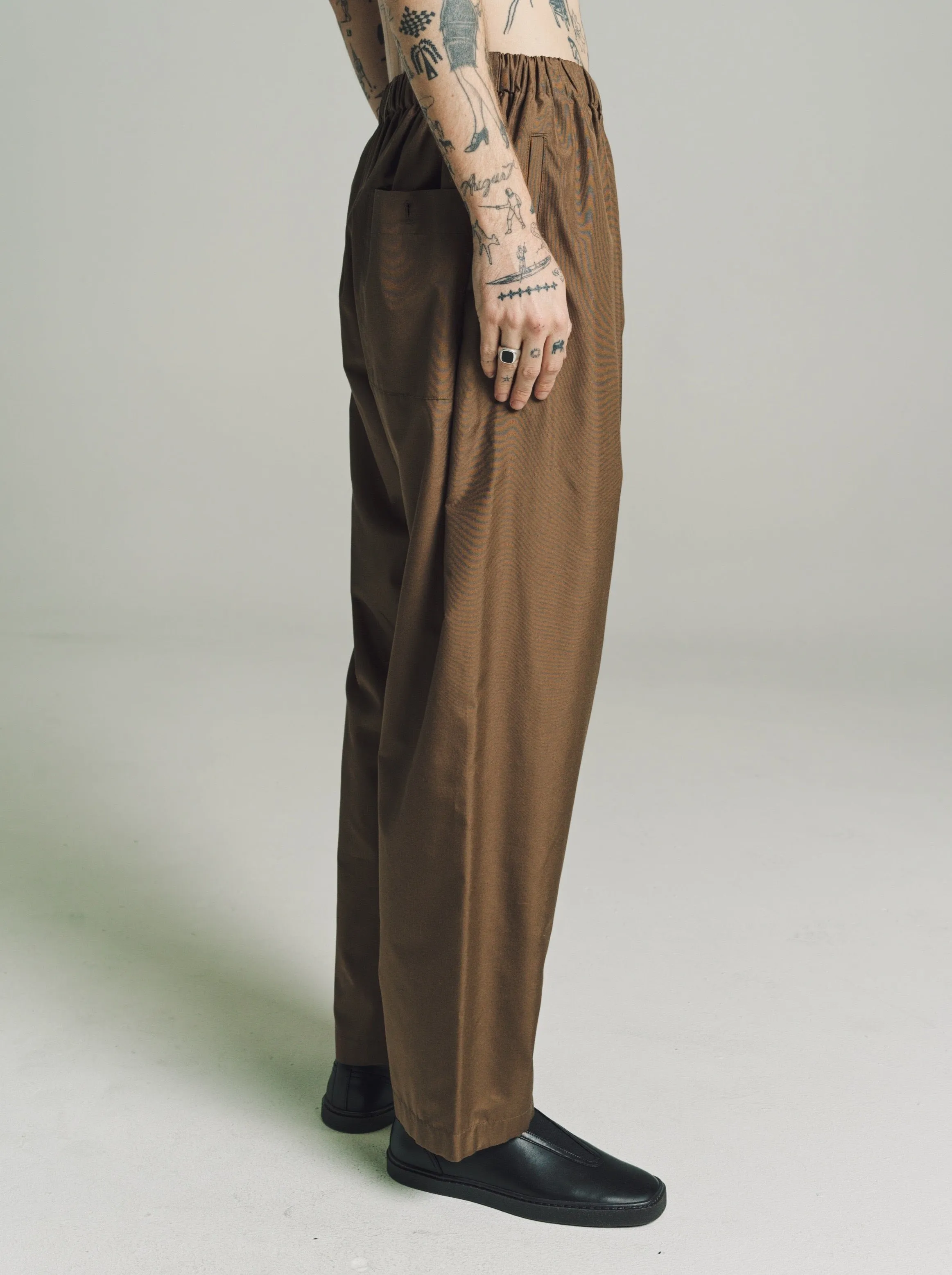 Dark Tobacco Relaxed Pants