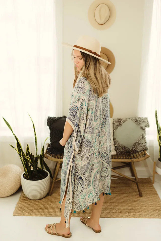 Intricate Paisley Kimono