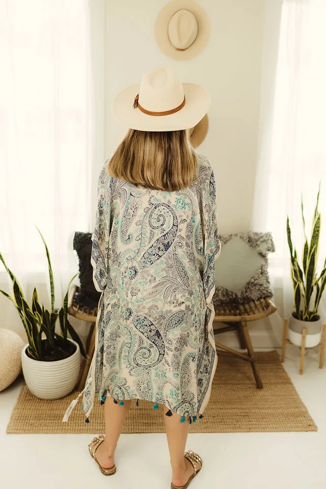 Intricate Paisley Kimono