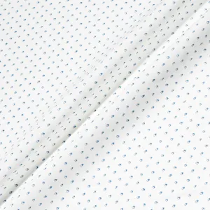Irregular Spotted White Pure Linen Shirting
