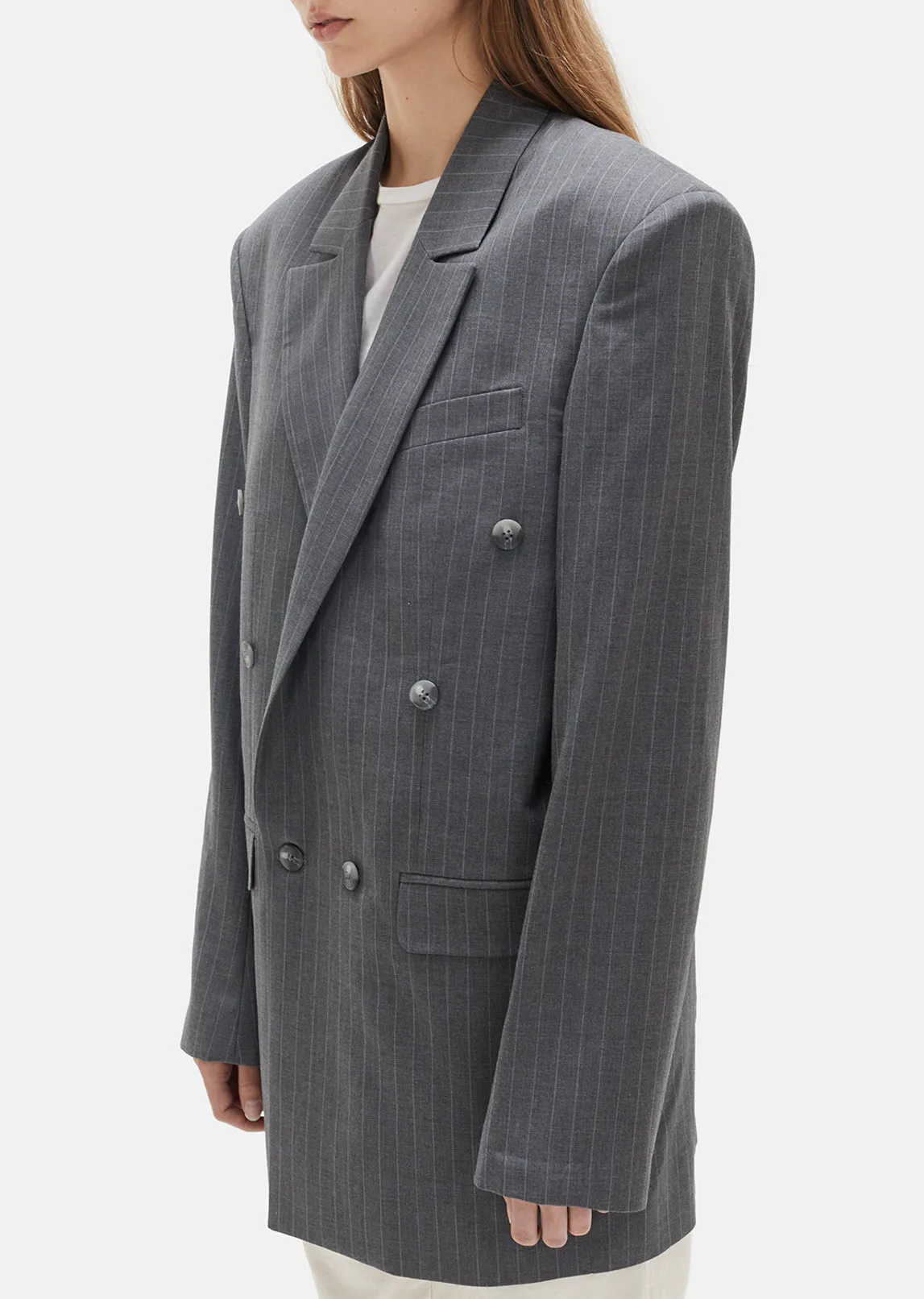Low Break Double Breasted Unisex Blazer
