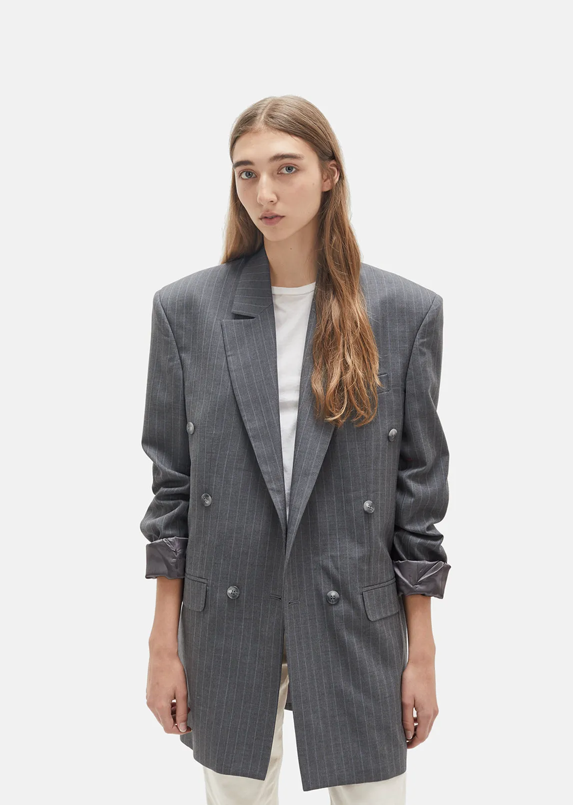 Low Break Double Breasted Unisex Blazer