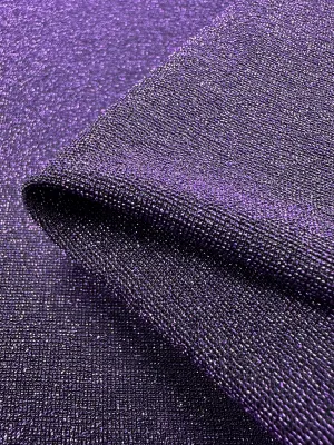 Metallic Lycra - Disco Plum - 160cm