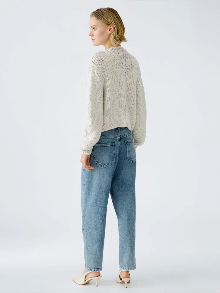 Oui Cardigan Light Beige Melange