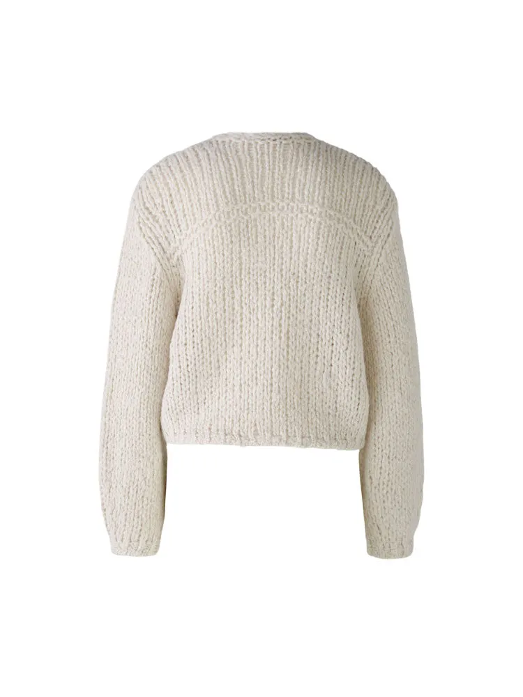 Oui Cardigan Light Beige Melange