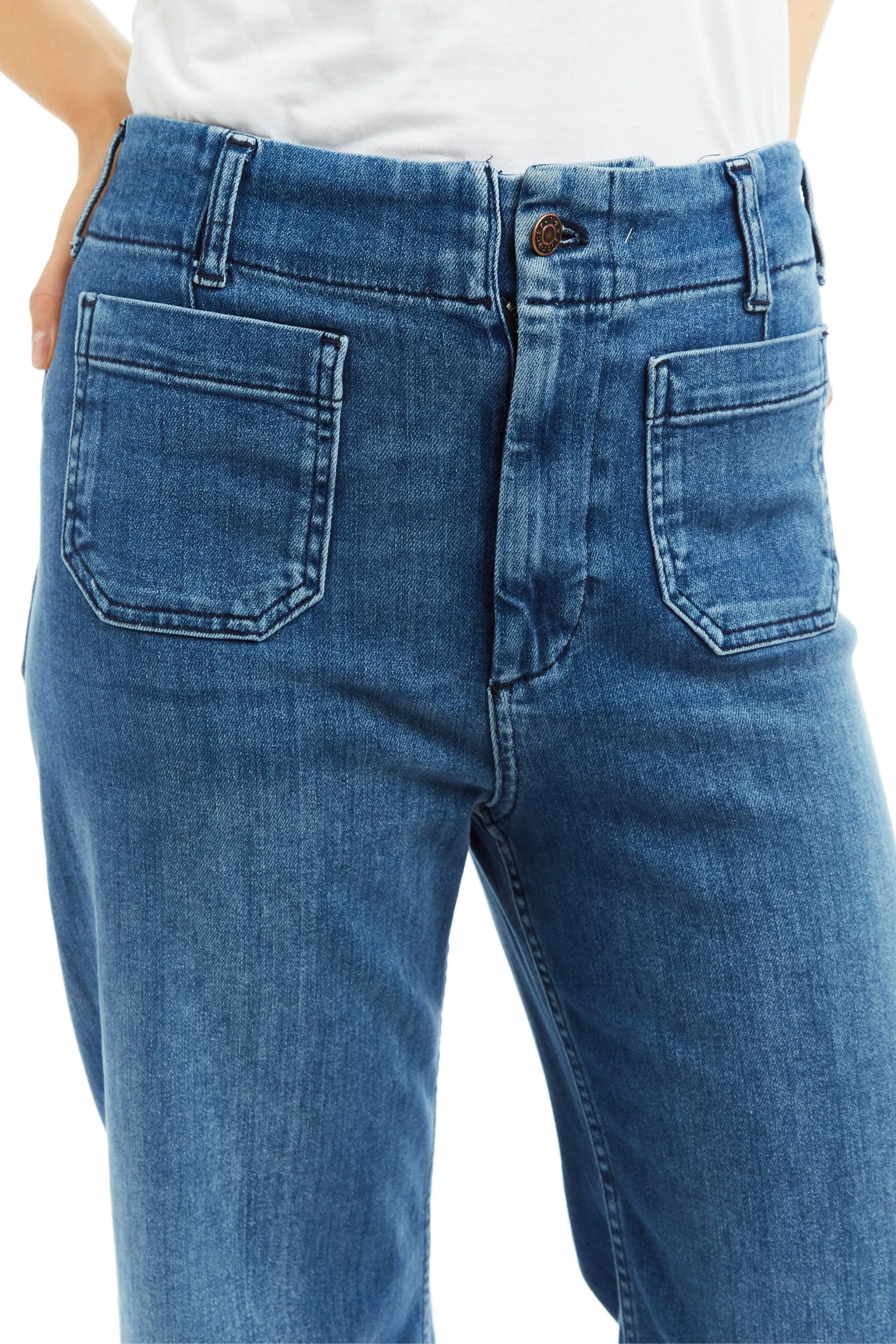 Patch Pocket Wide Leg