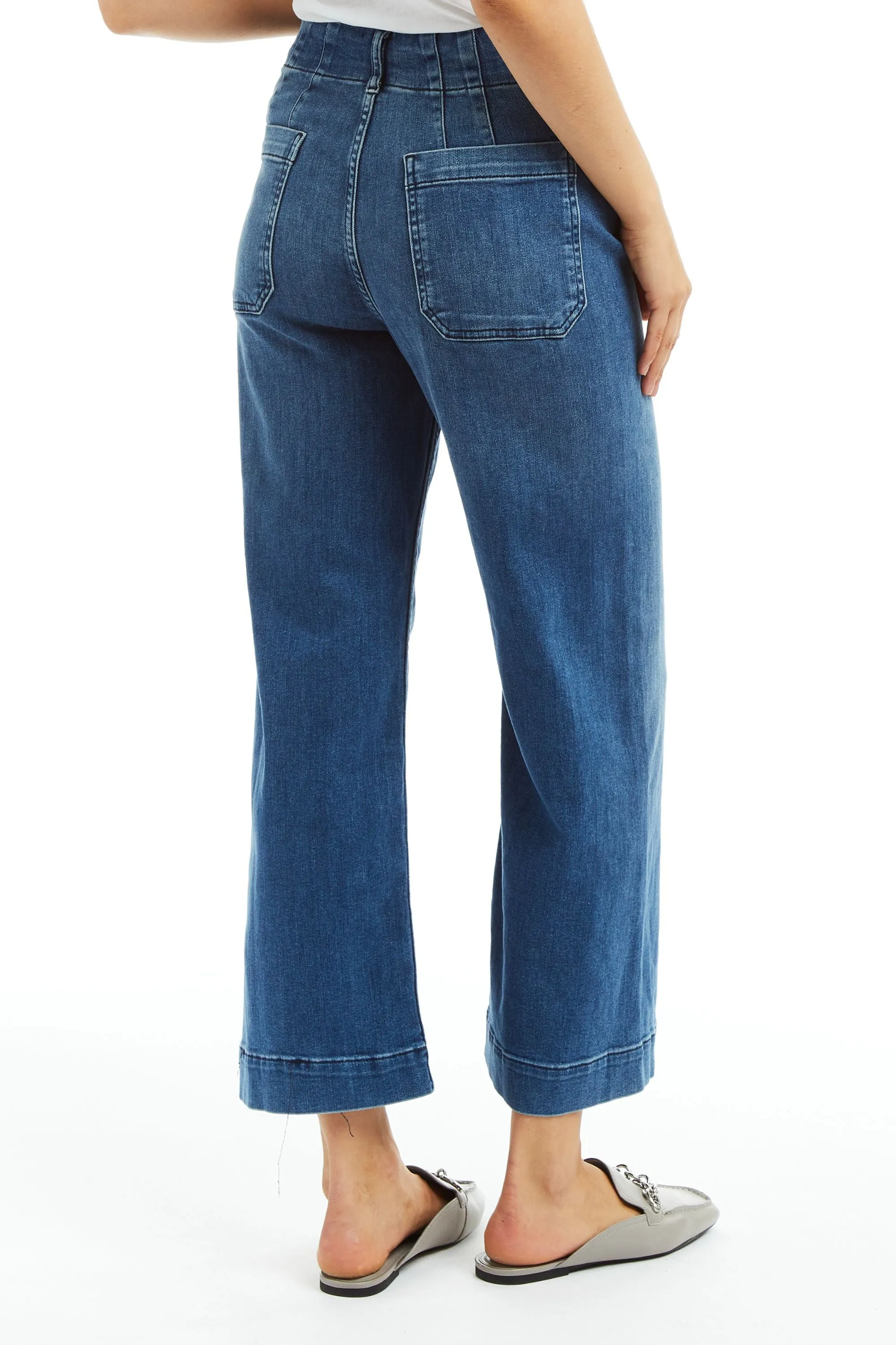Patch Pocket Wide Leg