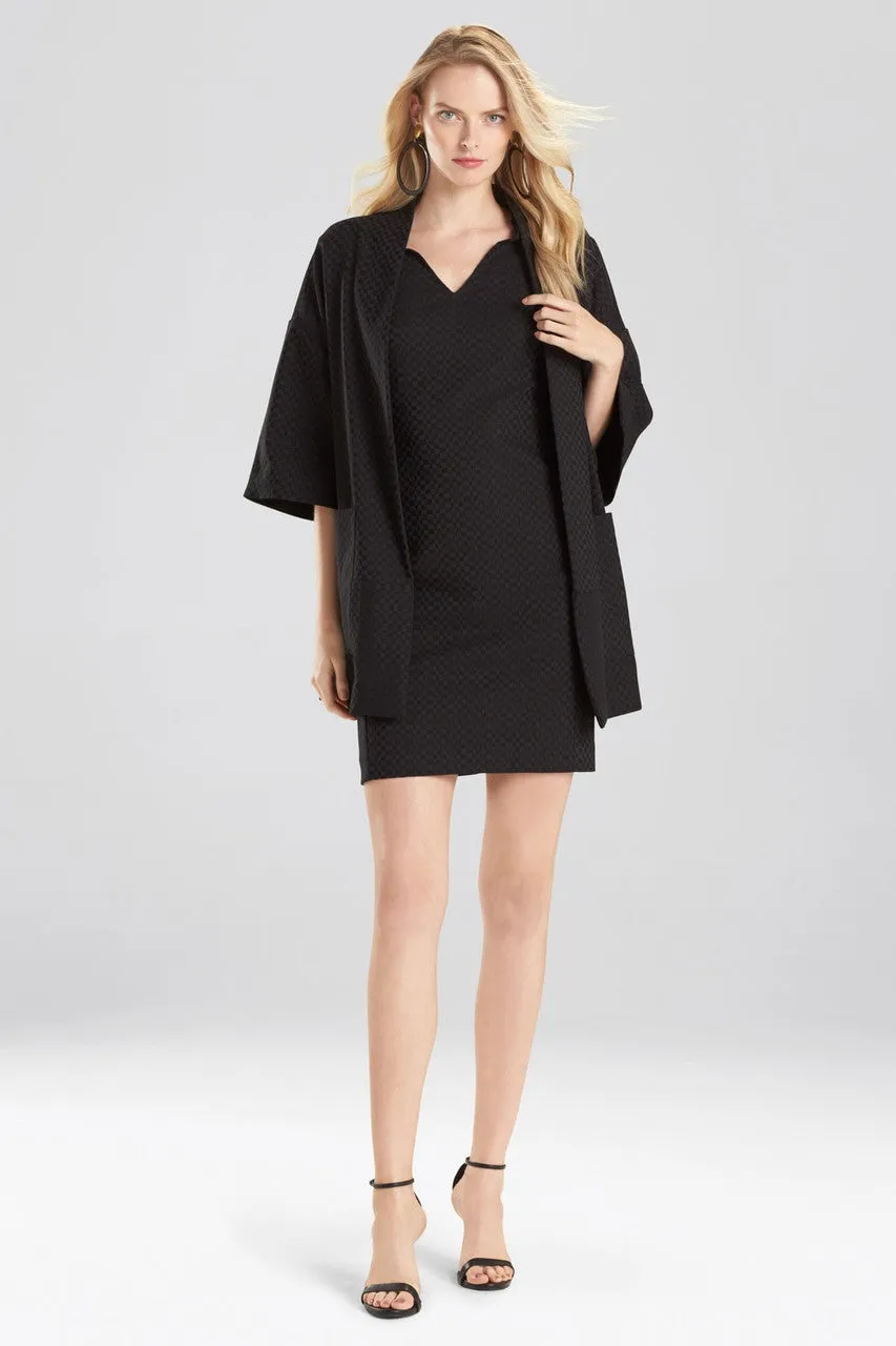 Solid Jacquard Kimono Topper