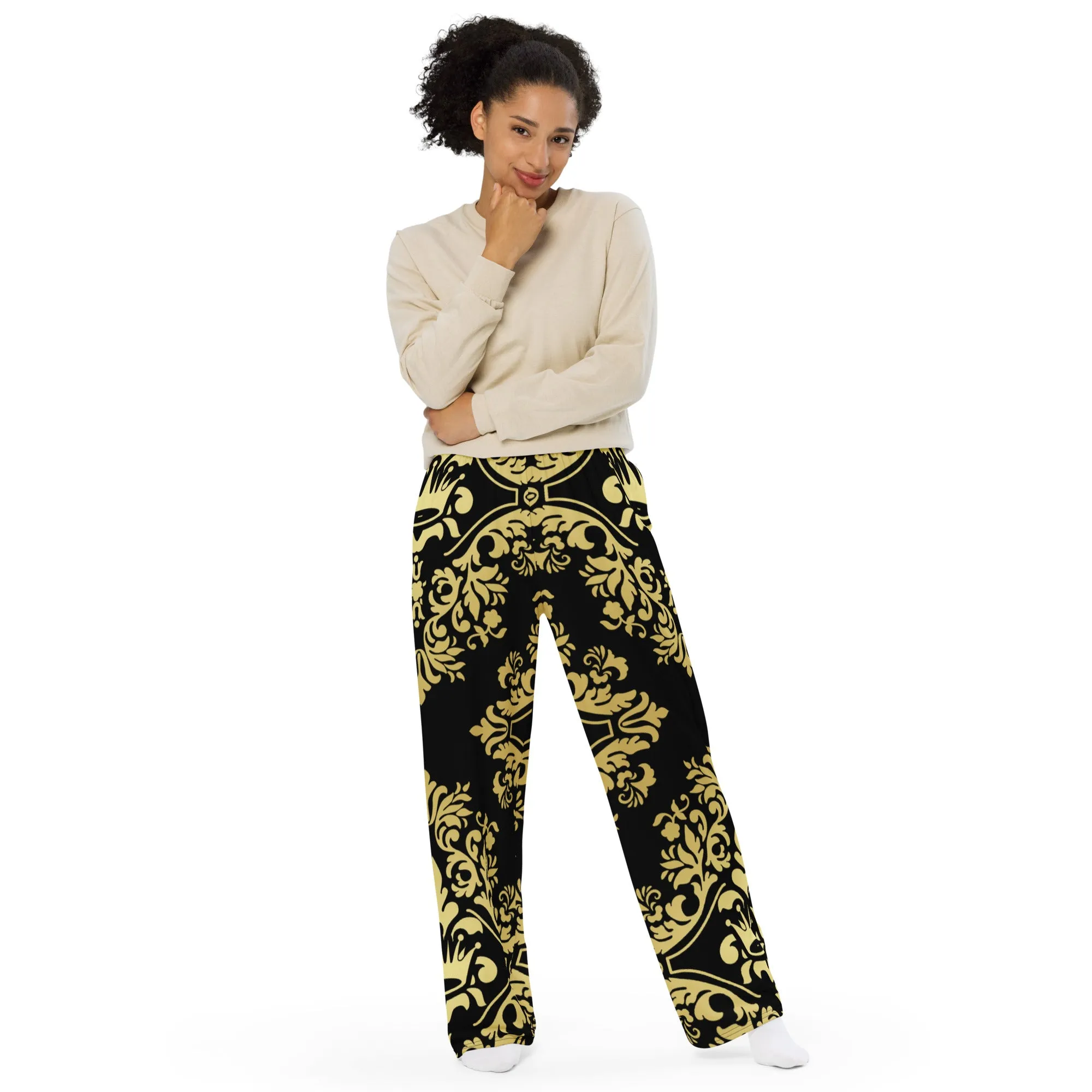 Unisex wide-leg pants