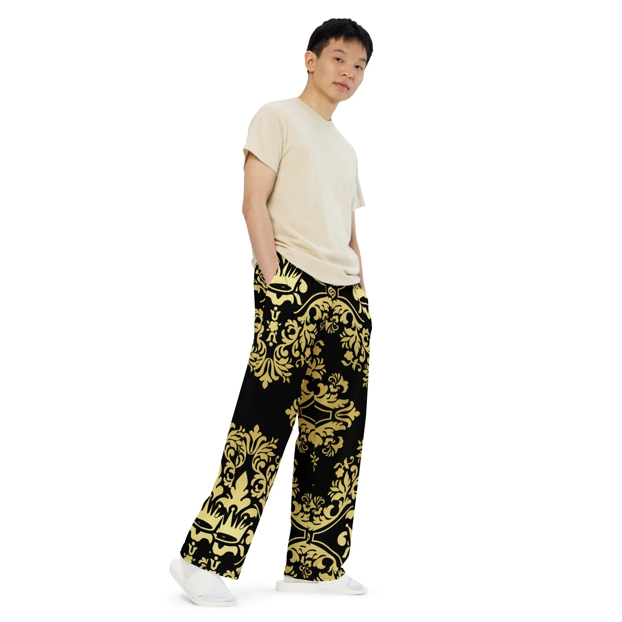 Unisex wide-leg pants