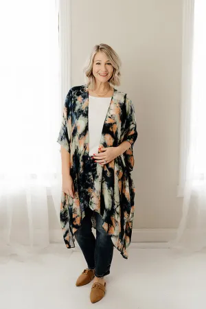Watercolor Dye Kimono
