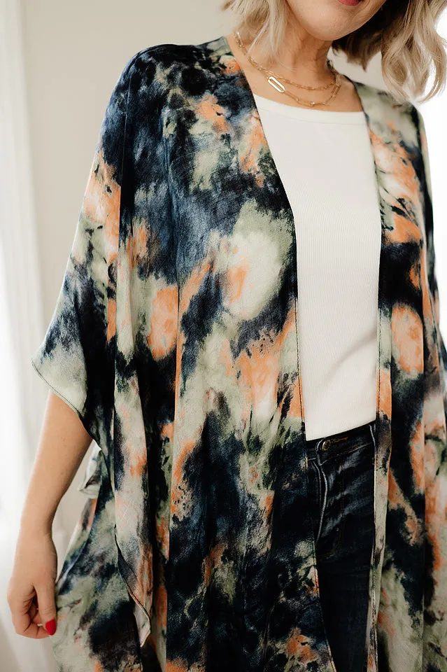 Watercolor Dye Kimono