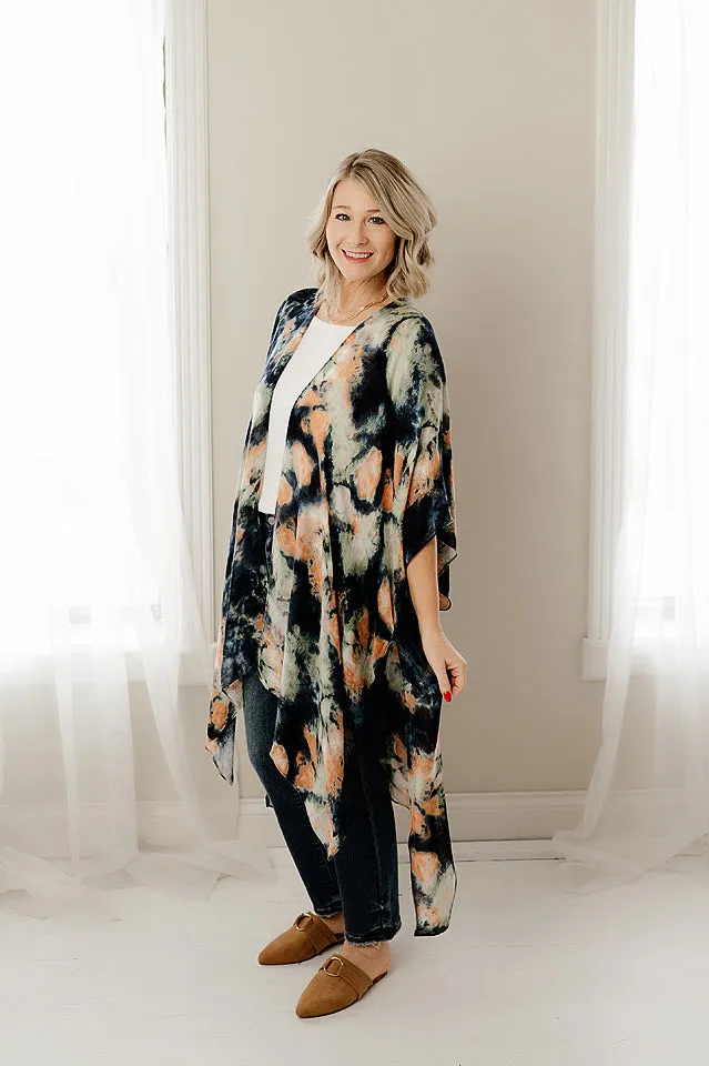Watercolor Dye Kimono