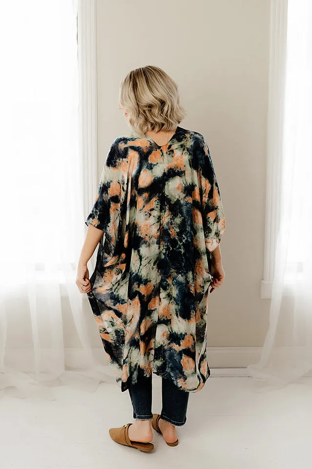 Watercolor Dye Kimono