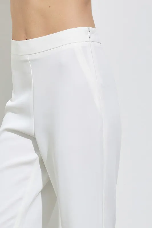 White Wide Leg Pants